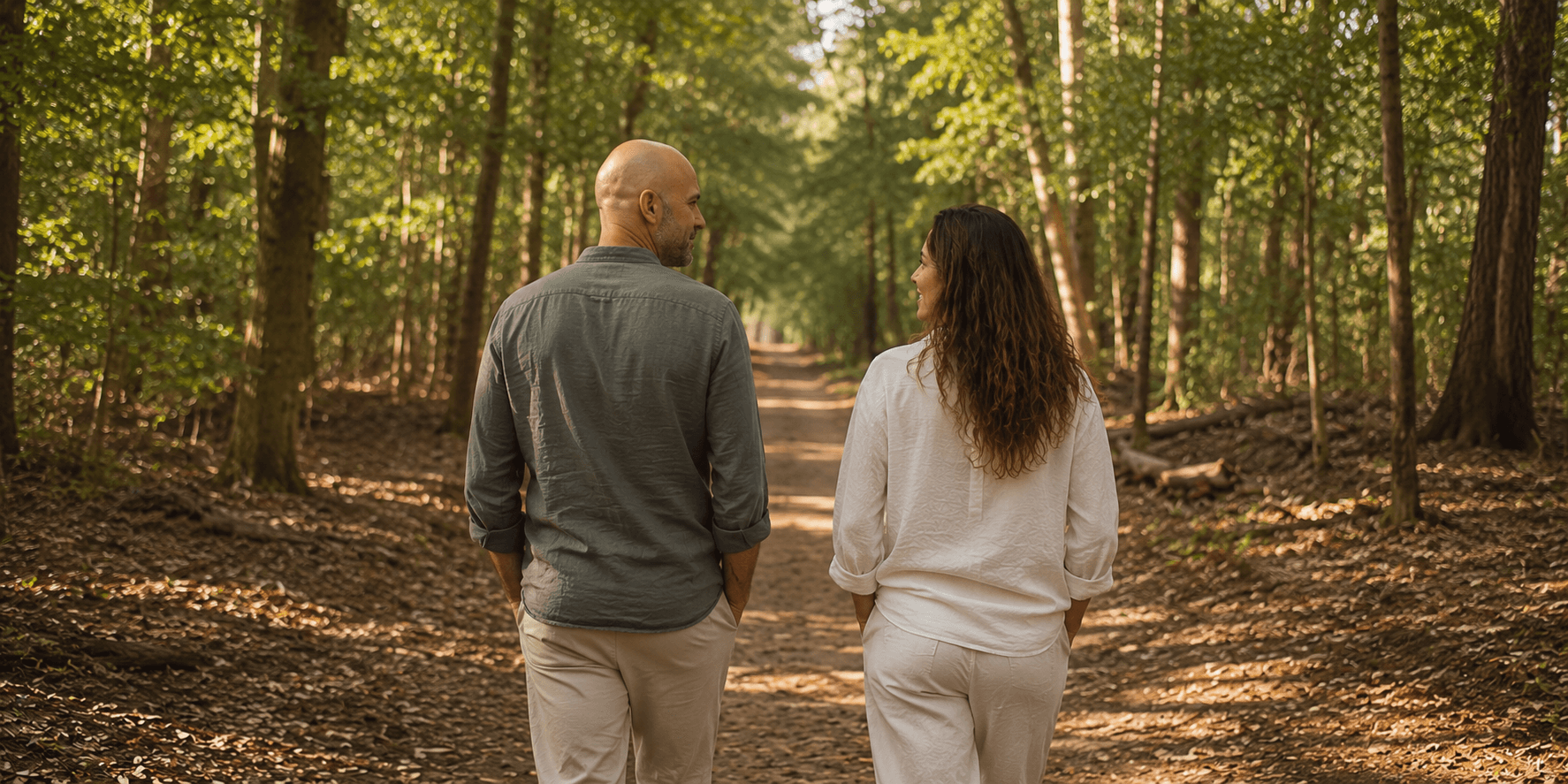 Danny Voorbij wandelend in de natuur, holistisch coach FreeYourBody Velp